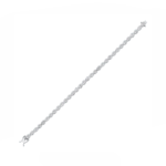 14K White Gold Bracelet With 2.94 Carat White Diamonds