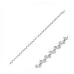 14K White Gold Bracelet With 0.29 Carat White Diamonds