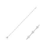 14K White Gold Tennis Bracelet With 0.66 Carat White Diamonds