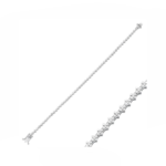 14K White Gold Tennis Bracelet With 1.04 Carat White Diamonds