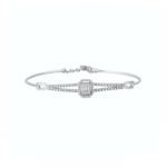 14K White Gold Bracelet With 0.46 Carat White Diamonds