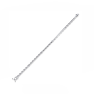 14K White Gold Tennis Bracelet With 1.00 Carat White Diamonds
