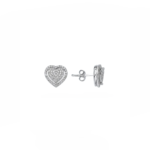 14K White gold earrings with 0.60 carat White Diamonds