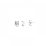 14K White gold earrings with 0.30 carat White Diamonds