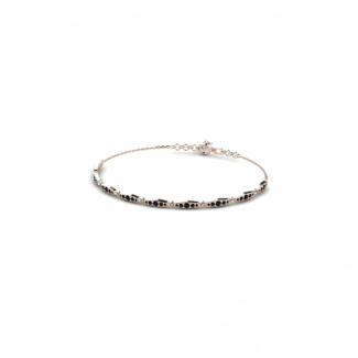 14K Rose Gold Bracelet With 0.63 Carat Black Diamonds