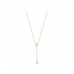 14K Yellow Gold Necklace With 0.10 Carat Stone