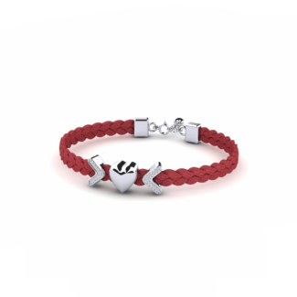 14K White Gold Bracelet With 0.10 Carat White Diamonds
