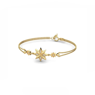 14K Yellow Gold Bracelet With 0.05 Carat Stone