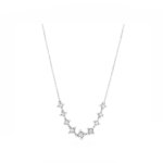 14K White gold necklace with 0.23 carat White Diamonds