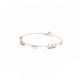 14K Rose Gold Bracelet With 0.76 Carat White Diamonds