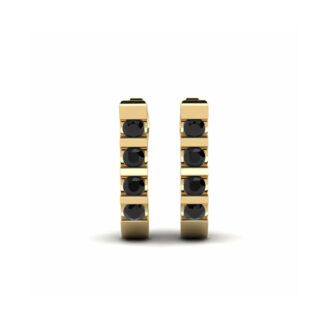 14K Yellow Gold Earrings 0.24 Carat Stone
