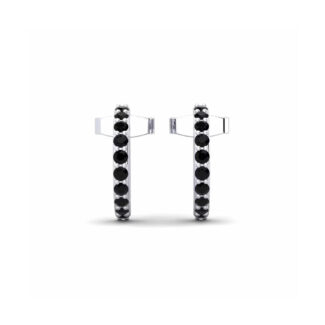 14K White Gold Earrings 0.20 Carat Stone