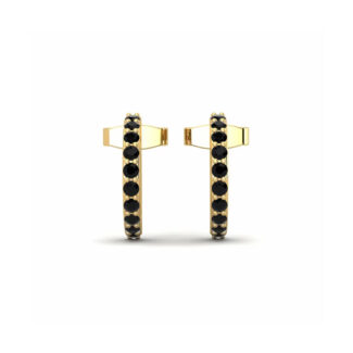 14K Yellow Gold Earrings 0.20 Carat Stone