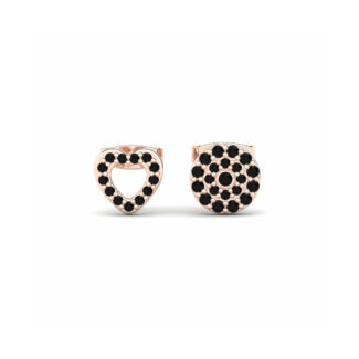 14K Rose Gold Earrings 0.16 Carat Stone